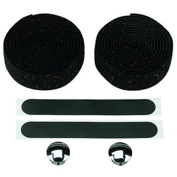End Zone VLT-004 Black Cork Handlebar Tape - The Bikesmiths