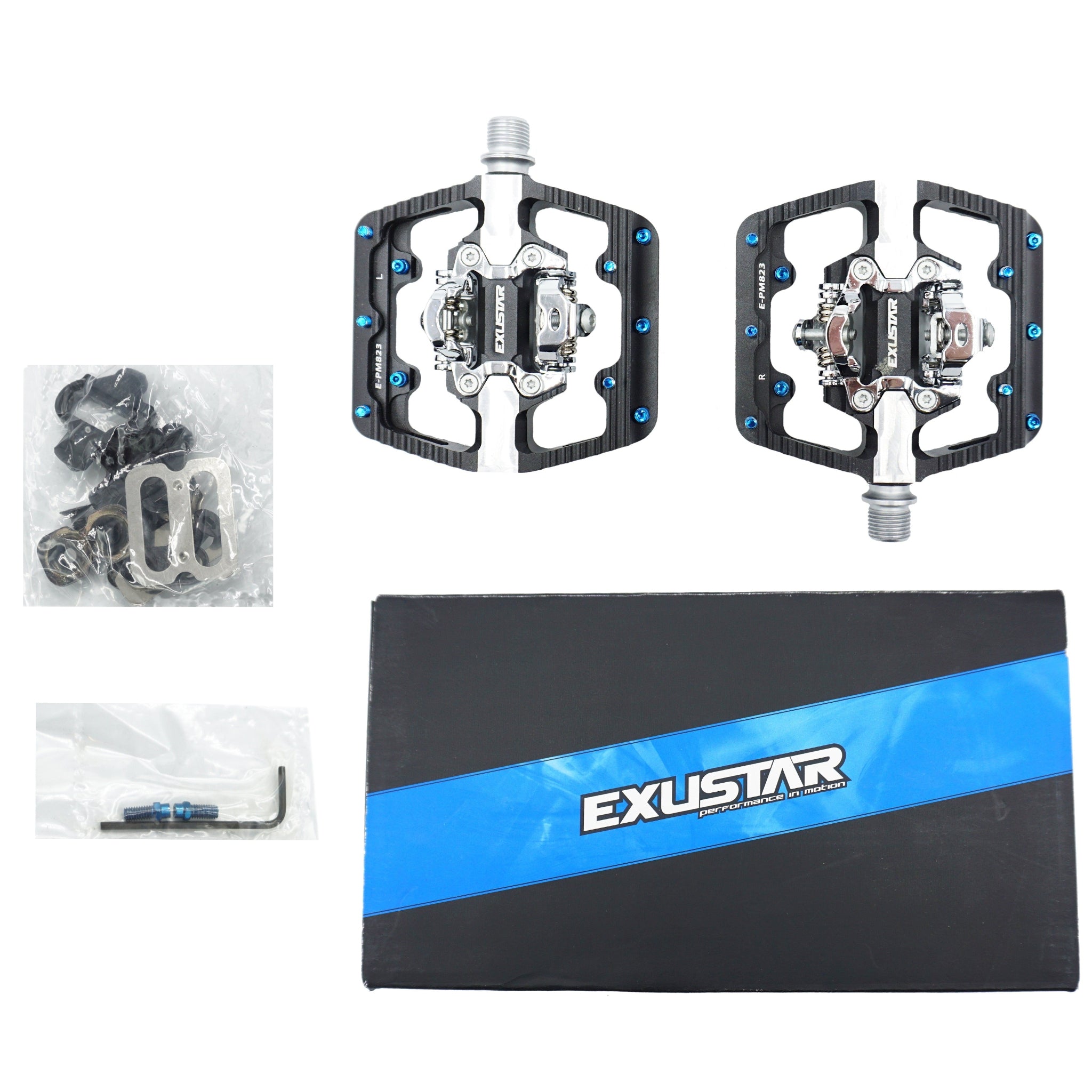 Exustar PM823 SPD Clipless Platform Pedals - The Bikesmiths