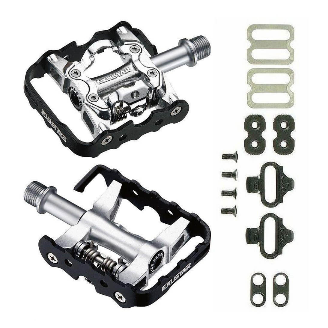 one sided spd pedals Exustar PM86 SPD Clipless-Platform Pedal