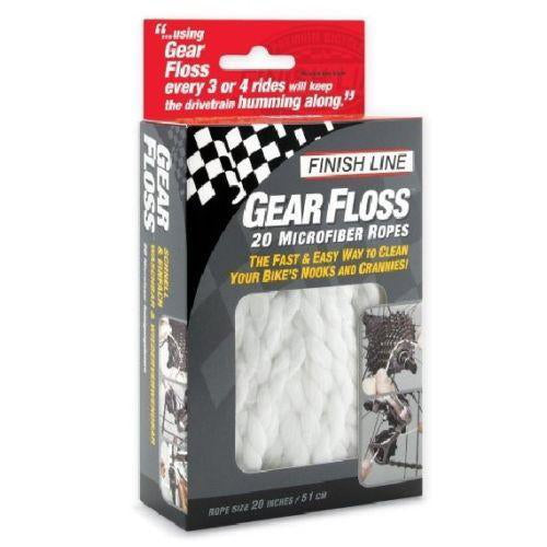 Finish Line Gear Floss 20 Microfiber Rope Cleaner - TheBikesmiths