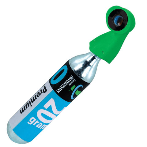Image of Genuine Innovations G20315 Microflate Green Nano CO2 Inflator 20g - TheBikesmiths