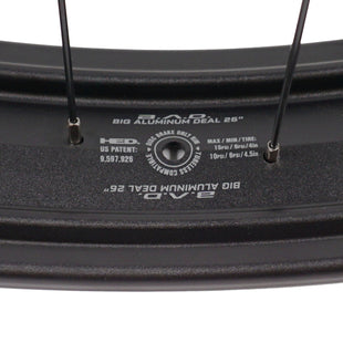 HED Big Aluminum Deal 26-inch REAR 12x197 TA Fat Bike Disc Wheel - The Bikesmiths