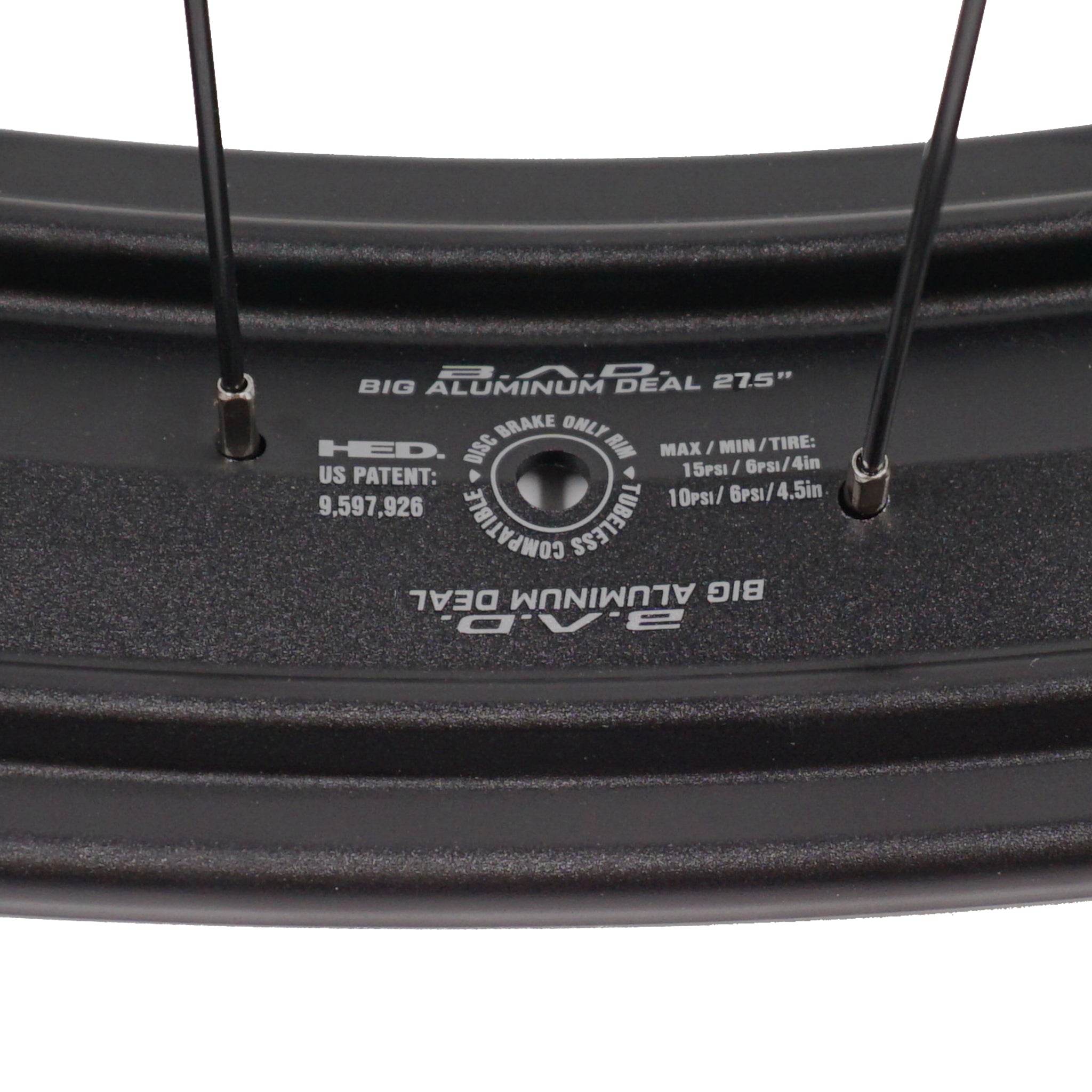 HED Big Aluminum Half Deal 27.5-inch REAR 12x197 TA Fat Bike Disc Wheel - The Bikesmiths
