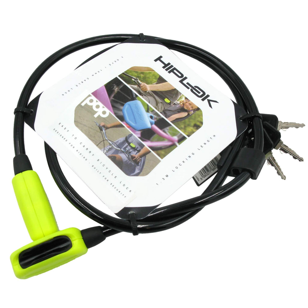 Hiplok Pop 1.3mm x 10mm Wearable Key Cable Lock - TheBikesmiths