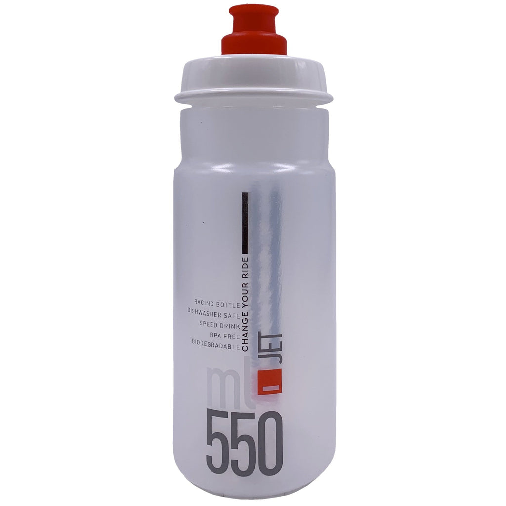 Elite Water Bottle Jet Clear/Red 750 ml