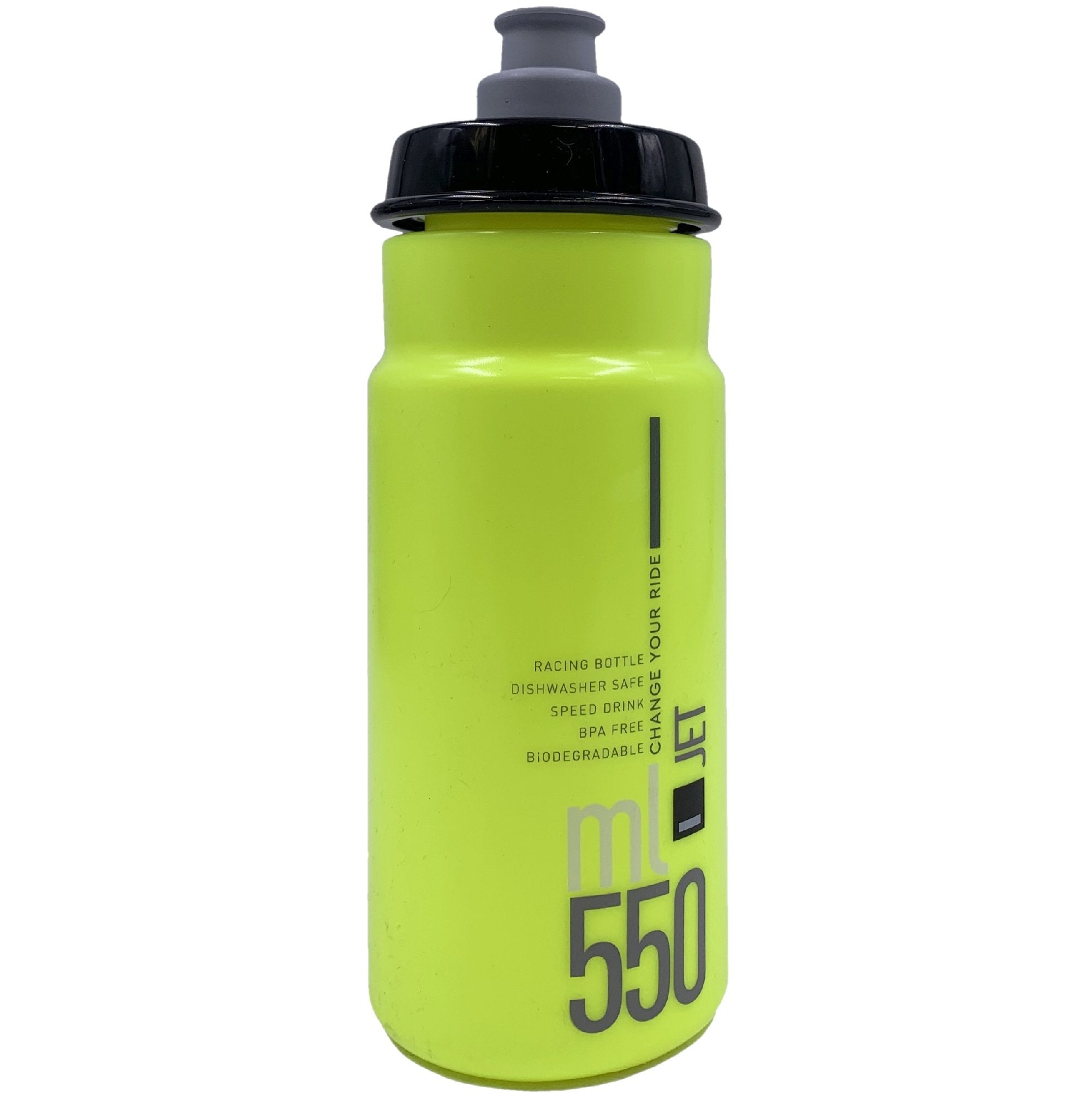 Buy yellow-flou-black-logo Elite Jet Water Bottle Assorted Colors