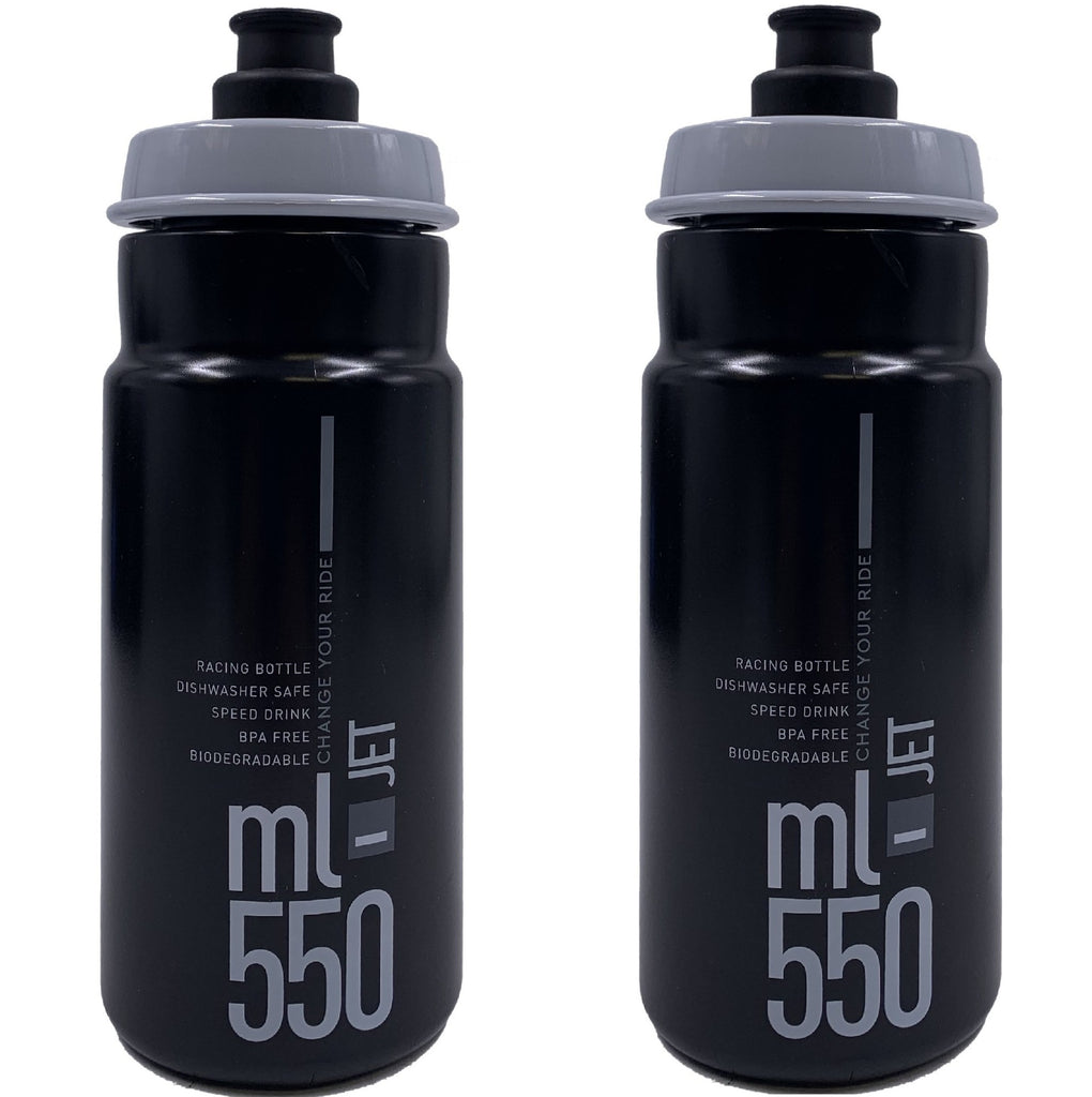 Elite Jet 550ml Water Bottle Black