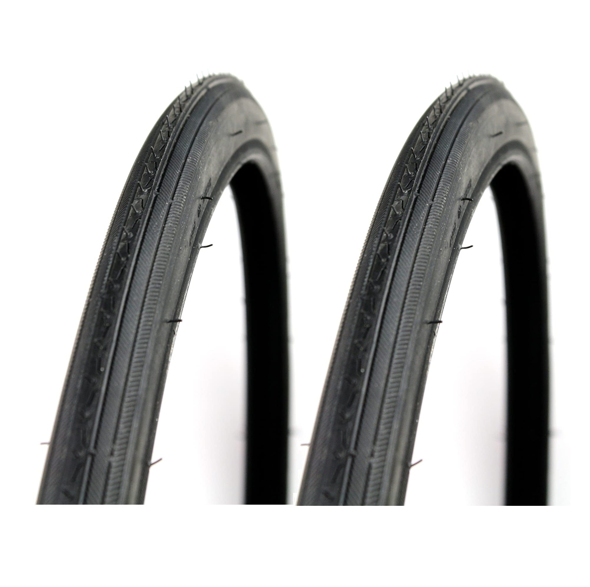 Two Kenda K35 blackwall tires