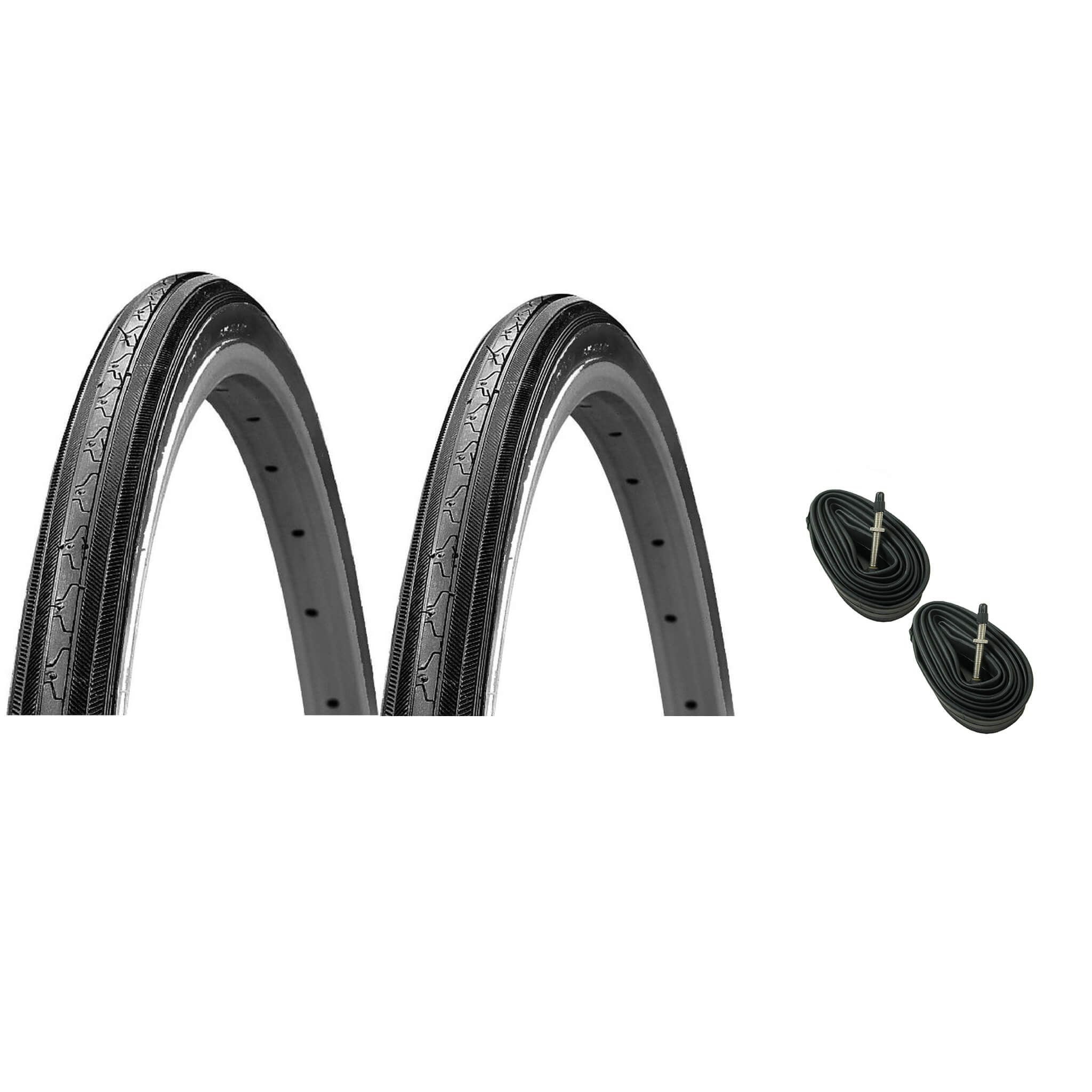 K35 27x1-1/4 Black-wall tire with Presta tube