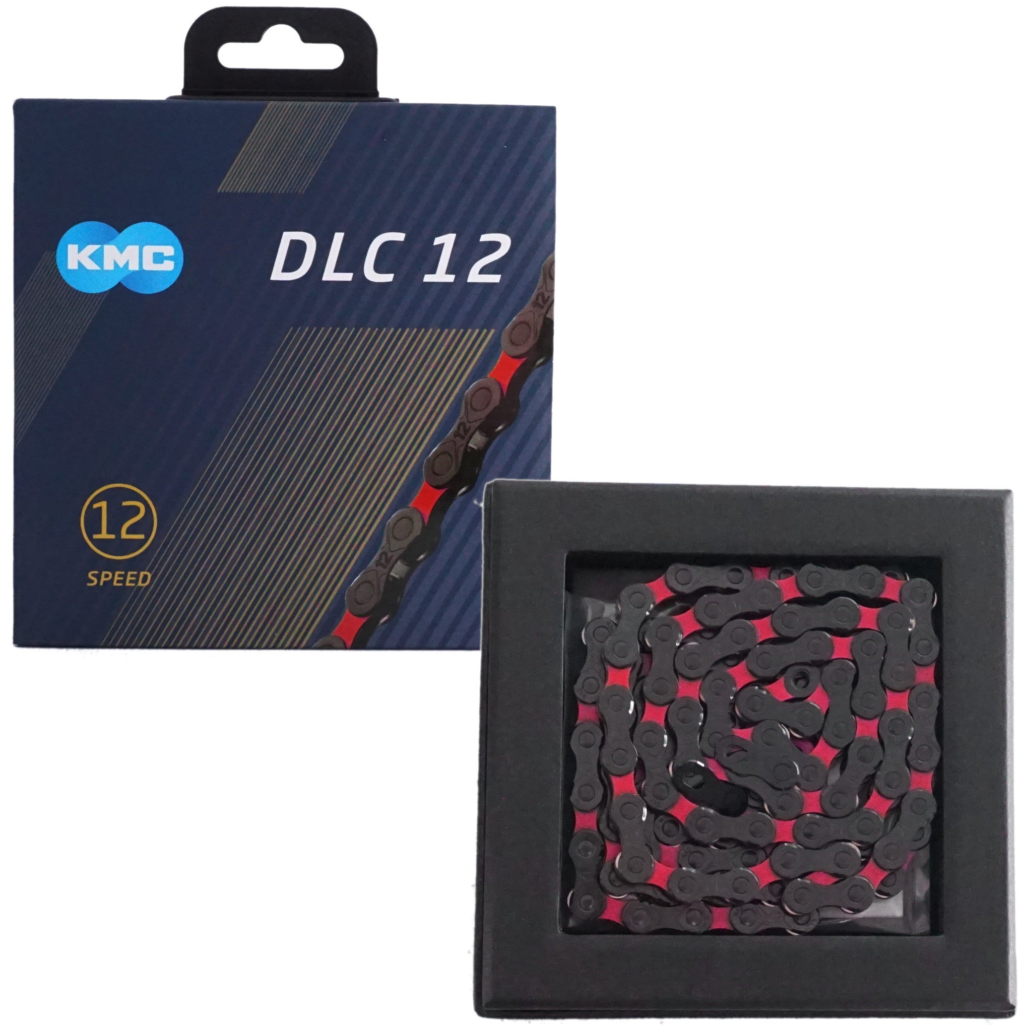 Buy red-black KMC DLC12 12 Speed Chain 126L