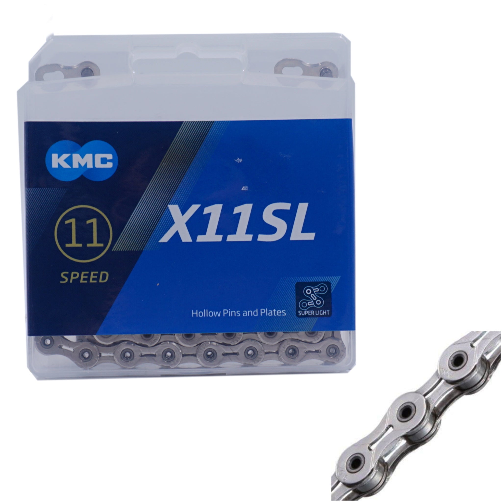 KMC X11SL 11 Speed Silver Chain - The Bikesmiths