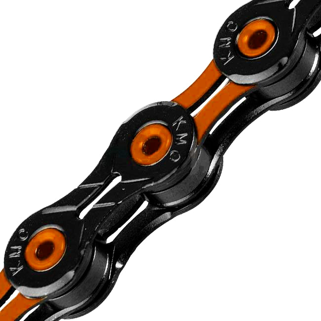 Buy orange-black KMC DLC 11 Speed Chain 118 Links