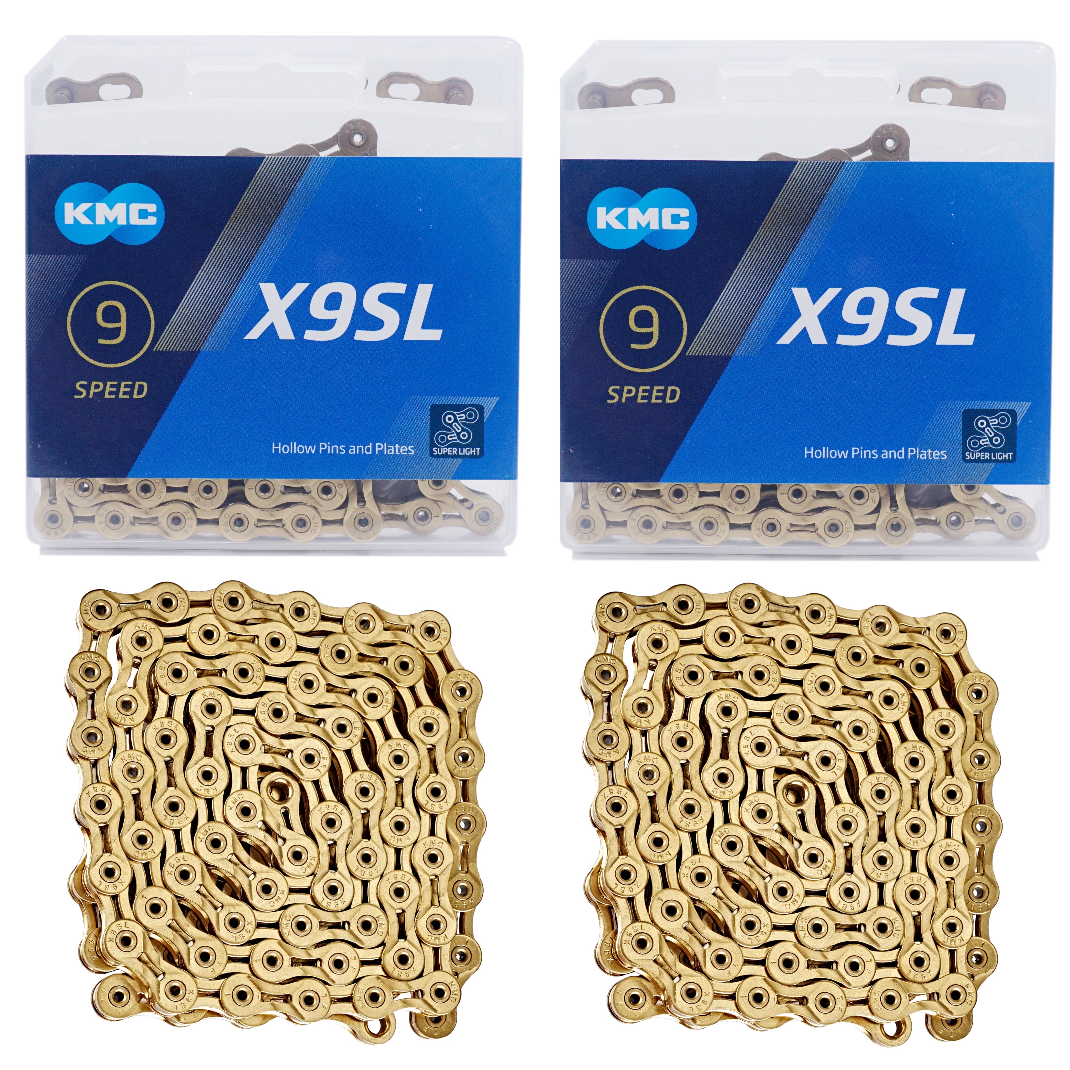 Buy gold KMC X9SL 9-speed Chain