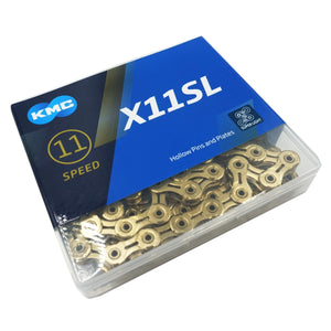 KMC X11SL Gold Ti-N 11 Speed Gold Chain - TheBikesmiths