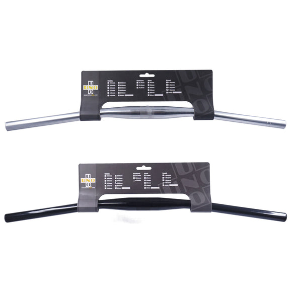 Kalloy HB-FB11L 31.8mm x 660mm 9 Degree Rise Handlebar Silver or Black - The Bikesmiths