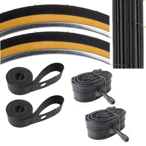 Image of Kenda K23 26x1-3/8x1-1/4 37-597 Schwinn S6 Tire Tube & Strip Kit