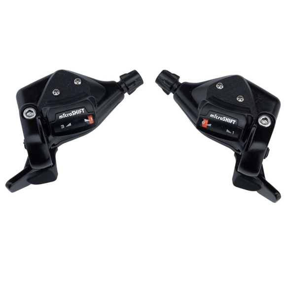 microSHIFT 3x9 Speed Thumb Tap Trigger Shifter Set TS71-9 - The Bikesmiths