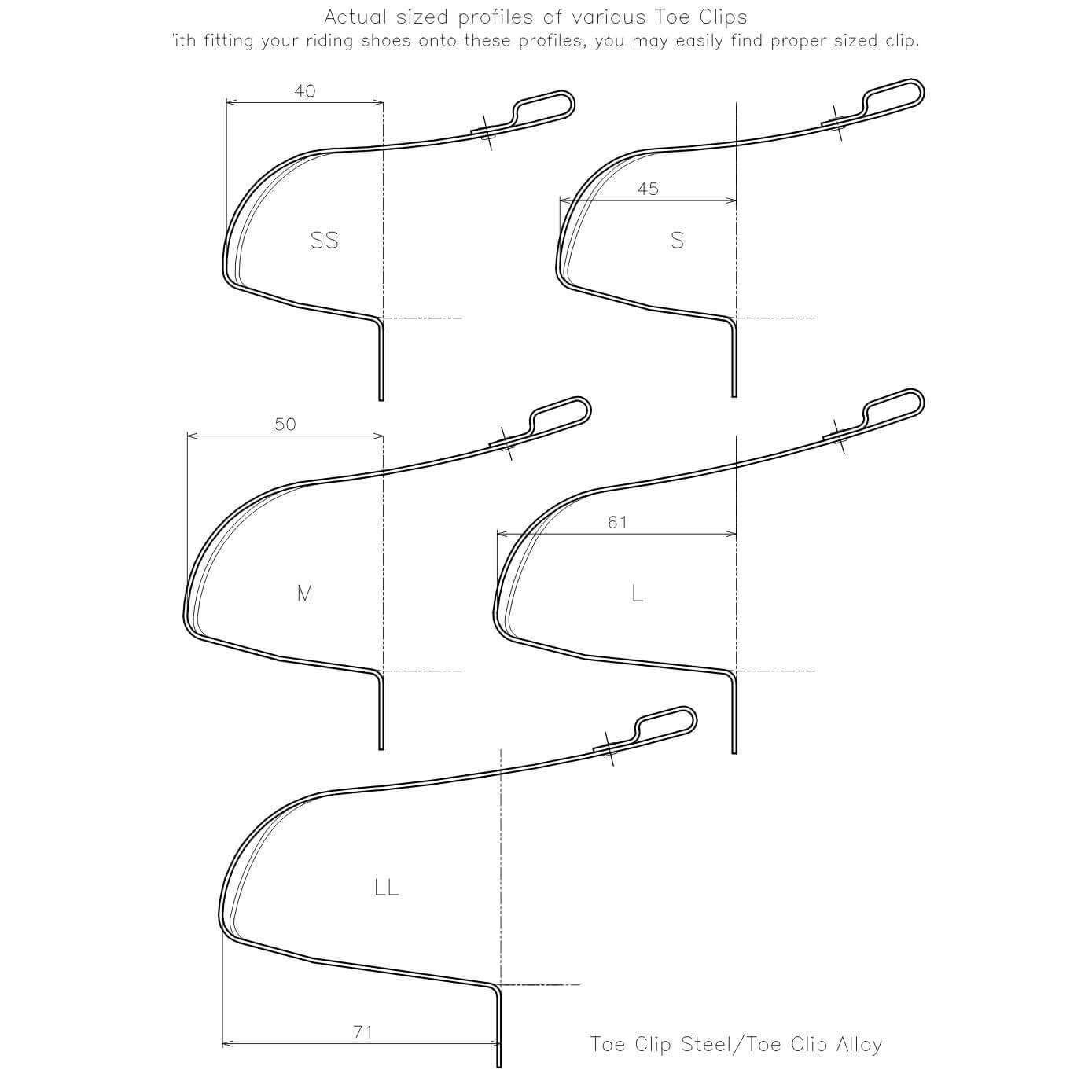 MKS Premium Steel Chrome Toe Clips - TheBikesmiths