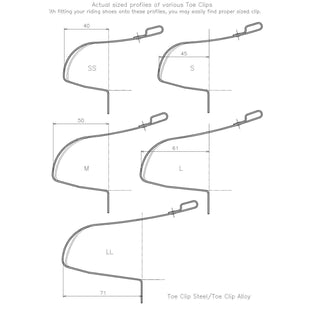 MKS Premium Steel Chrome Toe Clips - TheBikesmiths
