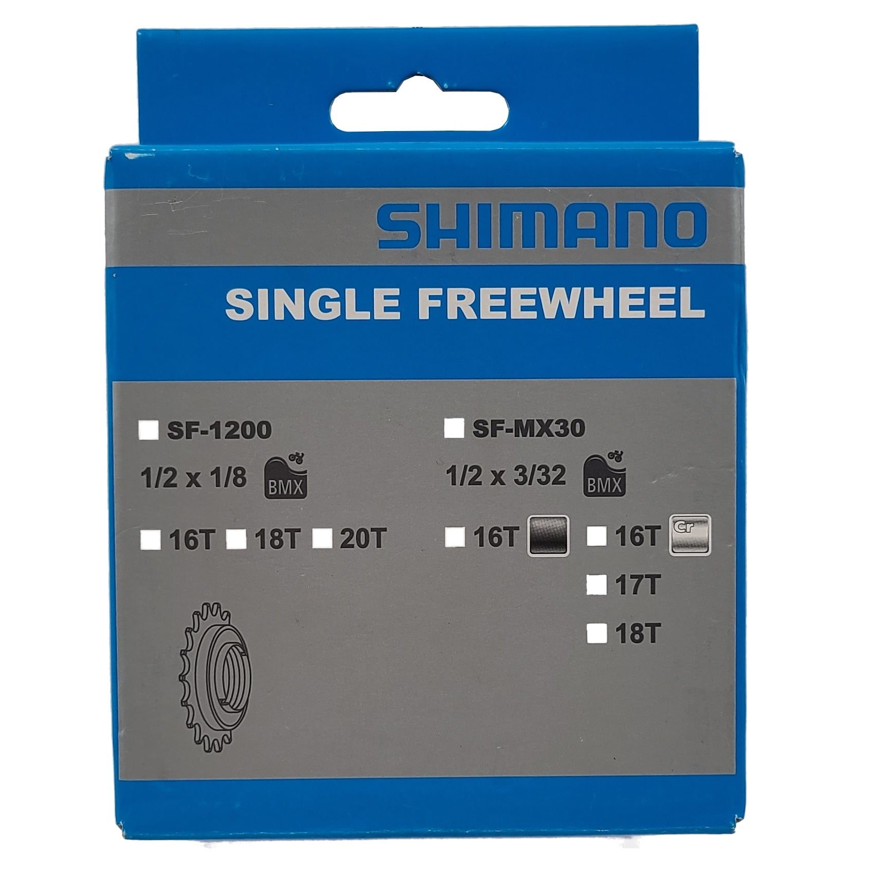Shimano SF-MX30 Chrome 3/32" Freewheel - The Bikesmiths