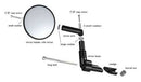 Mirrycle Mountain Handlebar Bar End Mirror - The Bikesmiths