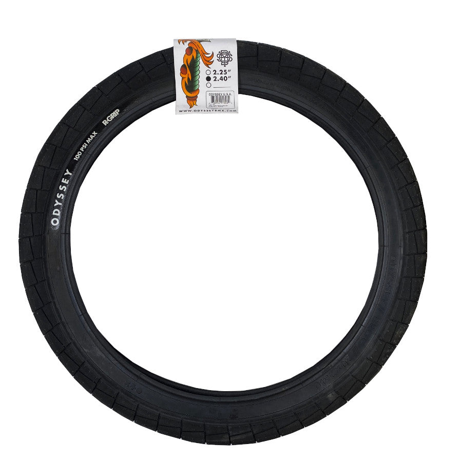 Odyssey Broc Raiford Street Park Urban R-Grip 100psi BMX Tire 20x2.40 or 20x2.25 - The Bikesmiths