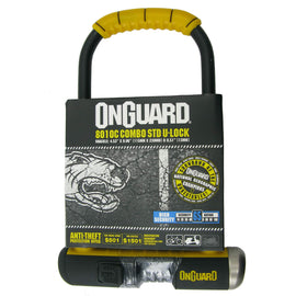 OnGuard 8010C Bulldog 9x4.5" Combo U-Lock - TheBikesmiths