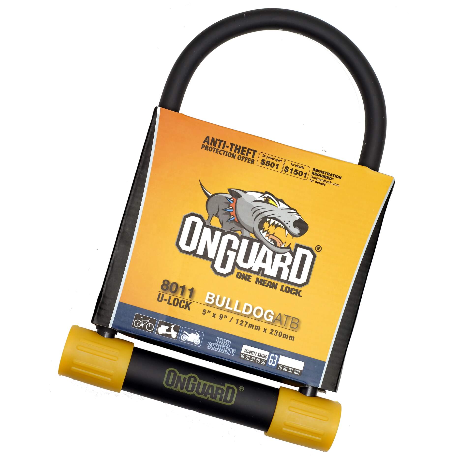 OnGuard 8011 Bulldog U-Lock