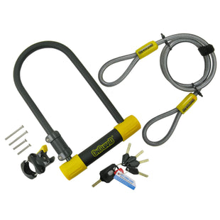 OnGuard 8012 Bulldog 4.5 x 9" U-Lock with 4' Cable - TheBikesmiths