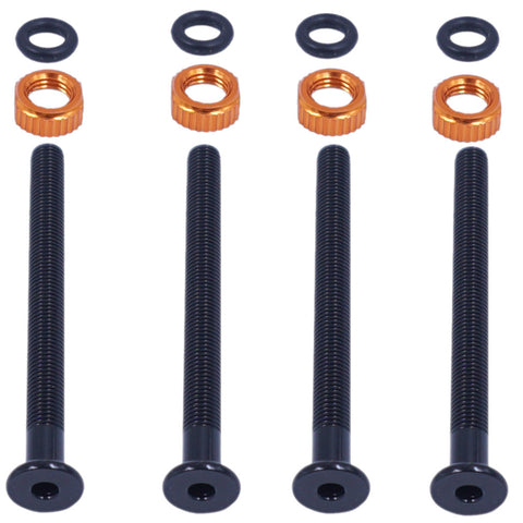 Image of Orange Seal Tubeless 60mm or 80mm Blank Versa Valve Stems w-Locknuts and O-Rings