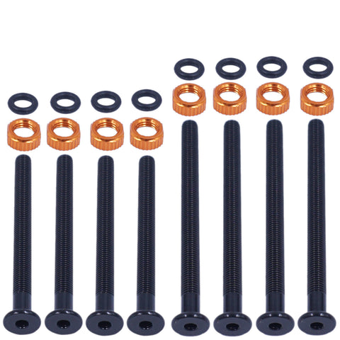 Image of Orange Seal Tubeless 60mm or 80mm Blank Versa Valve Stems w-Locknuts and O-Rings
