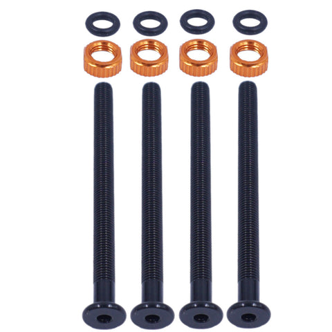 Image of Orange Seal Tubeless 60mm or 80mm Blank Versa Valve Stems w-Locknuts and O-Rings
