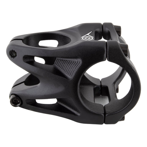 Image of Origin8 Throwdown 35x28.6 Black Bike Stem Bar Clamp: 31.8mm or 35mm