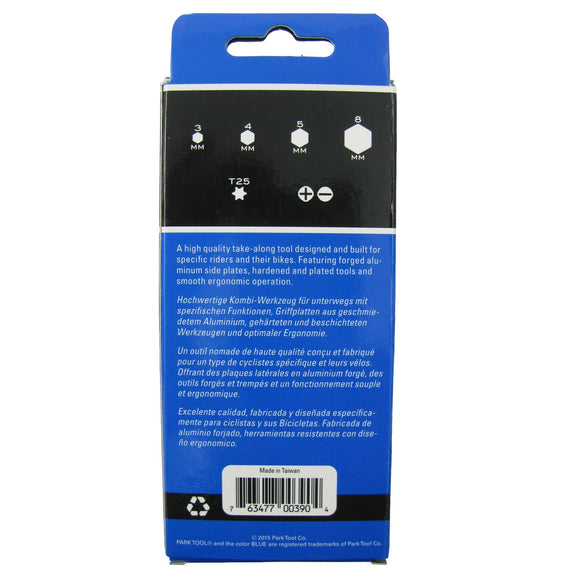 Park Tool MT-10 Multi-Tool 3,4,5,8-Hex T25 Drivers w/Keyring - TheBikesmiths