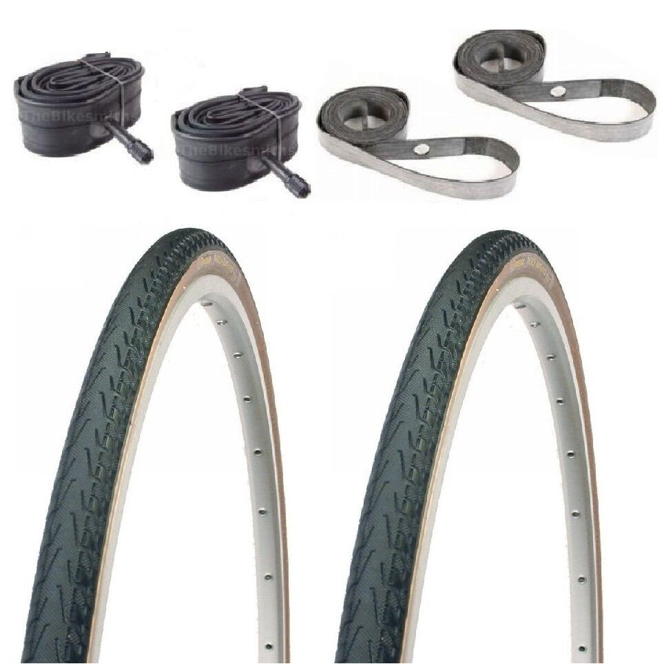 Panaracer Pasela 27" Schrader Valve Tube & Rim Strip Bicycle Tire Kit