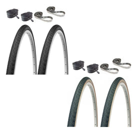 Panaracer Pasela 27" Schrader Valve Tube & Rim Strip Bicycle Tire Kit - The Bikesmiths