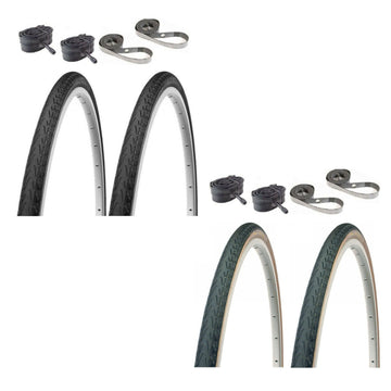 Panaracer Pasela 27" Schrader Valve Tube & Rim Strip Bicycle Tire Kit - The Bikesmiths