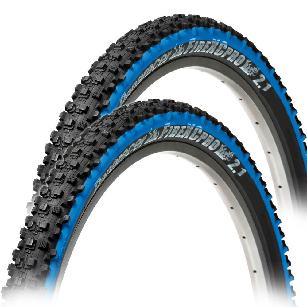 Photo showing the bluewall Panaracer Fire XC Pro 26x2.10 tires