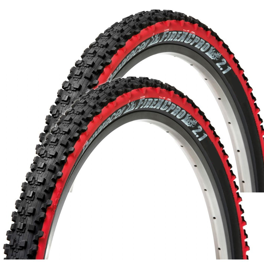 Photo showing the redwall Panaracer Fire XC Pro 26x2.10 tires
