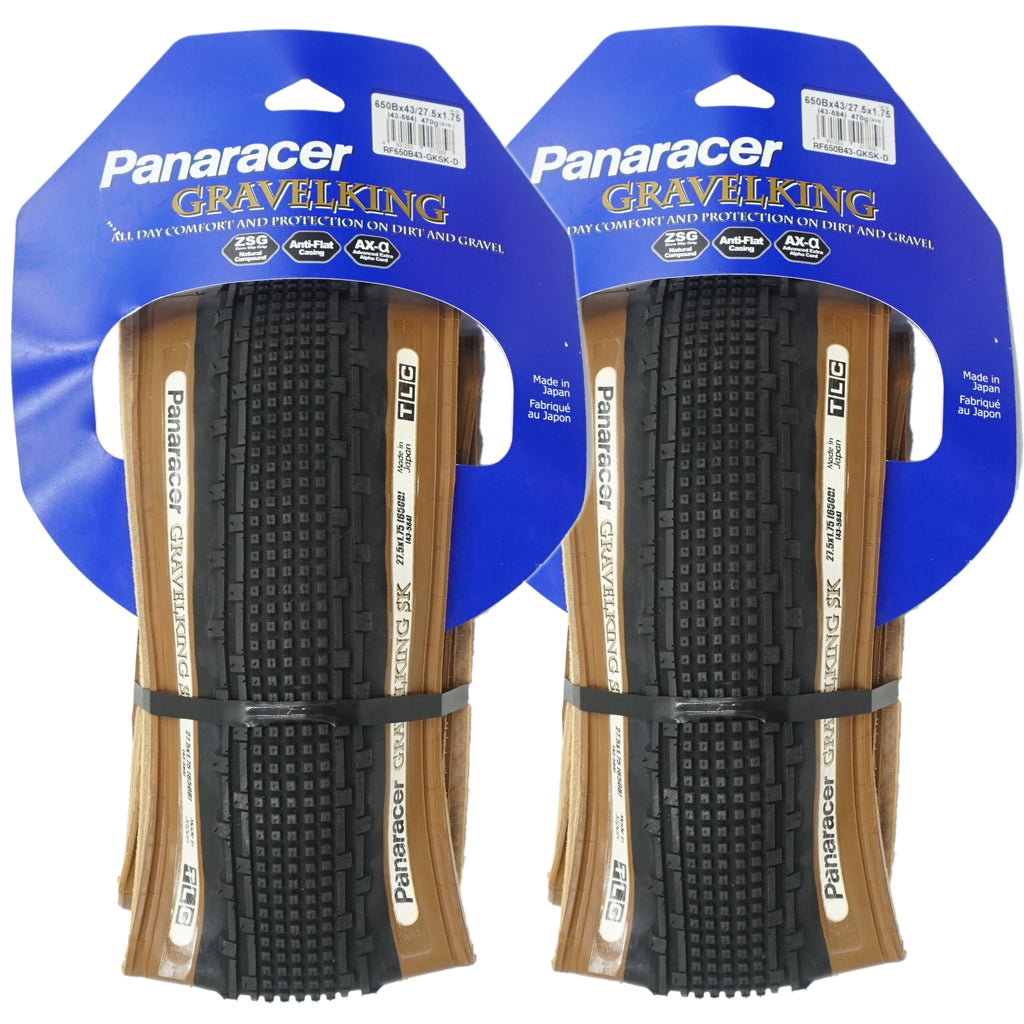Panaracer Gravel King SK TLC 27.5x1.75 Tubeless Ready Brownwall Tire - TheBikesmiths