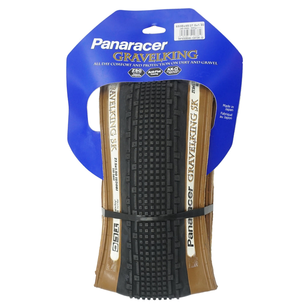 Panaracer Gravelking SK TLC 27.5x1.90 Tubeless Ready Brownwall Tire - TheBikesmiths
