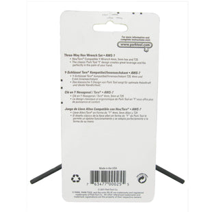 Park Tool AWS-7 Allen Hex Torx Y Three Way Wrench - TheBikesmiths