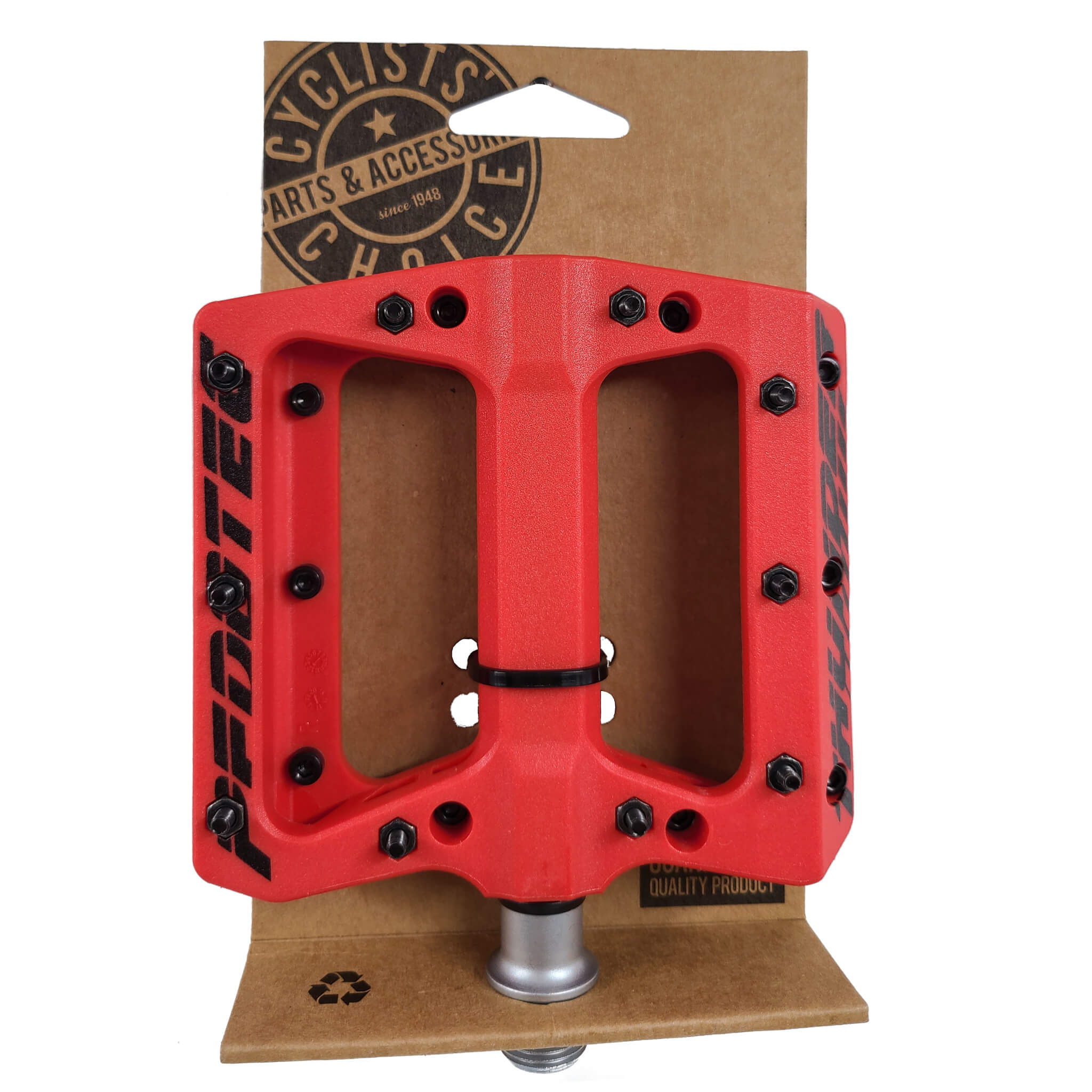 pedale vp 183 Pedotec Thunder 183 Pro Platform Pedals with 20 pins, Red