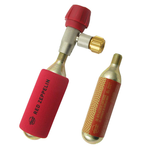 Image of Planet Bike 1019 Red Zeppelin CO2 Inflator w-2 Cartridges - TheBikesmiths