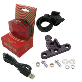 Planet Bike 3098 Grateful Red USB Taillight - TheBikesmiths