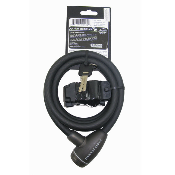 Planet Bike Quickstop 12mm x 6 ft Key Cable Lock - TheBikesmiths