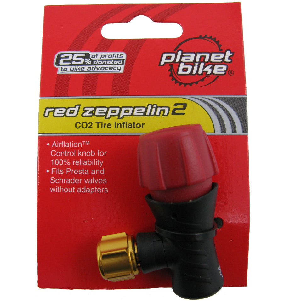 Planet Bike 1024 Red Zeppelin 2.0 CO2 Inflator - TheBikesmiths