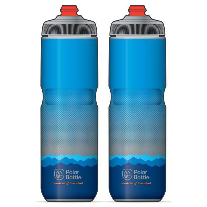 Polar Bottle Breakaway Fahrrad-Wasserflasche, 590 Ml, Isoliert & BPA-frei – Bubble Gum Pink/Marineblau