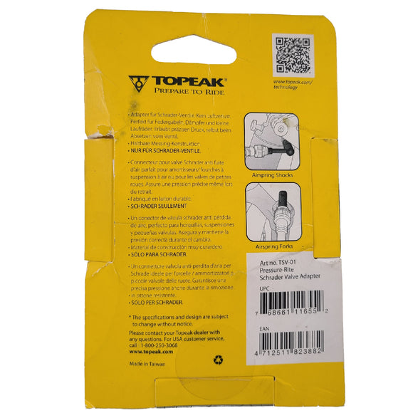 Topeak Pressure Rite Shock Adapter for Bike Forks/Shocks - The Bikesmiths