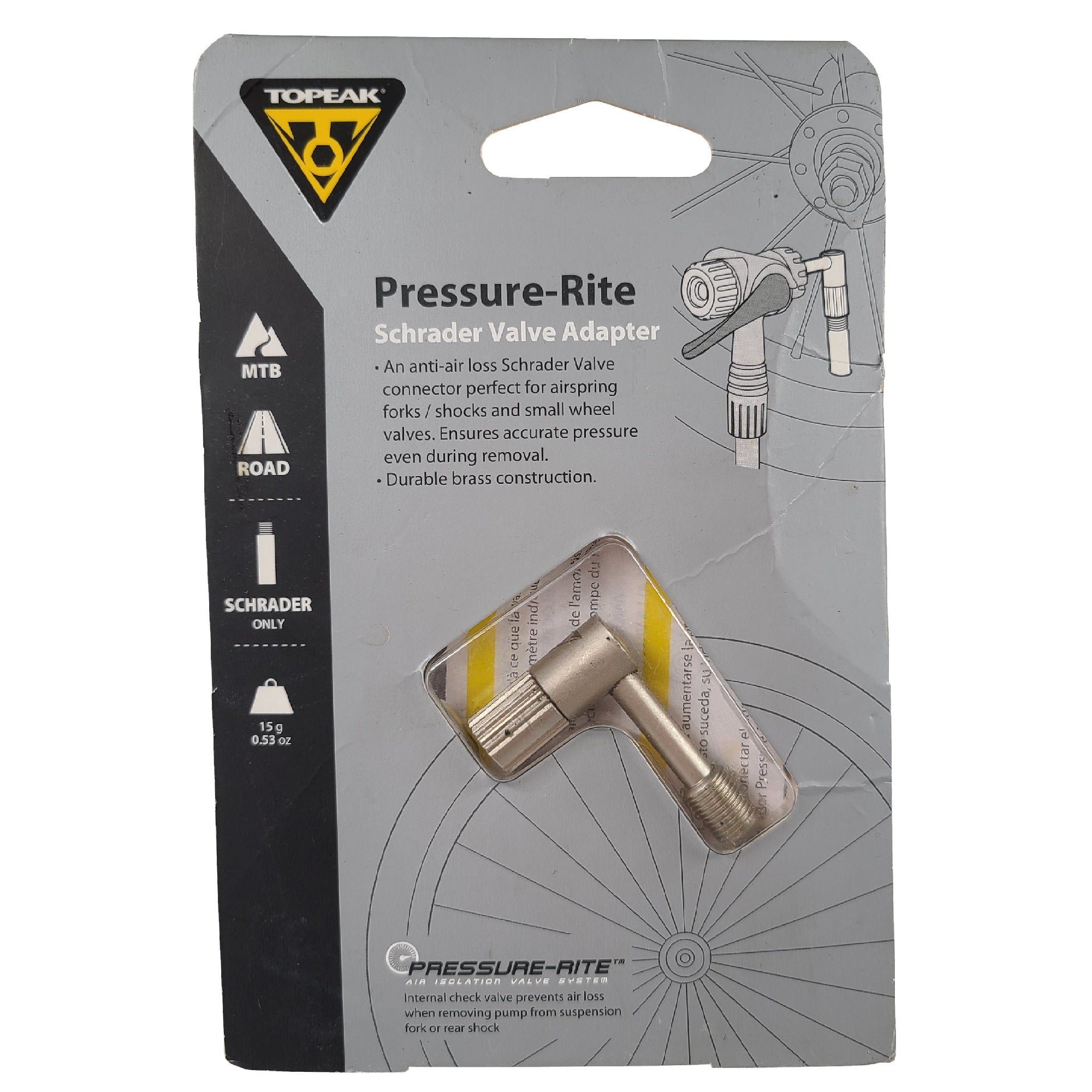 Topeak Pressure Rite Shock Adapter for Bike Forks/Shocks